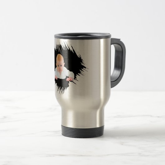 Ontwerp uw eigen Baby Foto-Mok Reisbeker (Voorkant rechts)