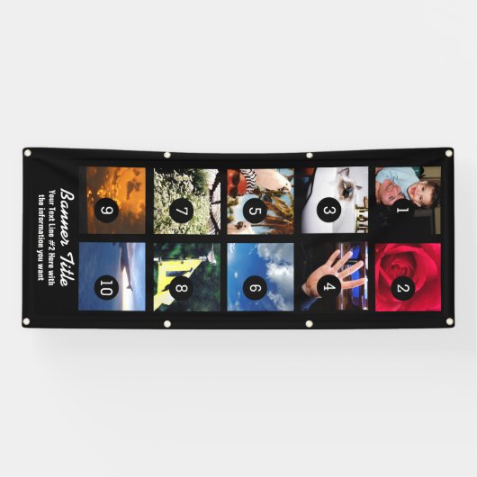 Ontwerp uw eigen banner 10 eenvoudig Afbeeldingen  (Horizontaal)