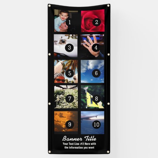 Ontwerp uw eigen banner 10 eenvoudig Afbeeldingen  (Verticaal)