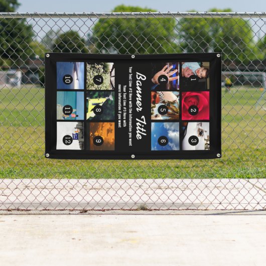 Ontwerp uw eigen banner 12 Afbeeldingen en tekst e (Insitu)