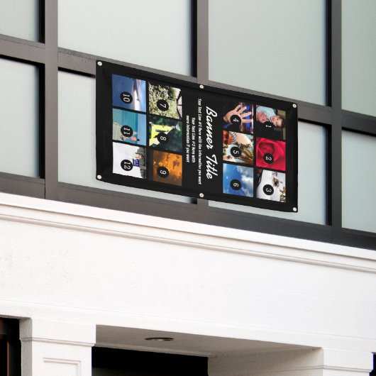 Ontwerp uw eigen banner 12 Afbeeldingen en tekst e (Buitenkant Gebouw)