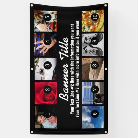 Ontwerp uw eigen banner tien Afbeeldingen met eenv (Verticaal)