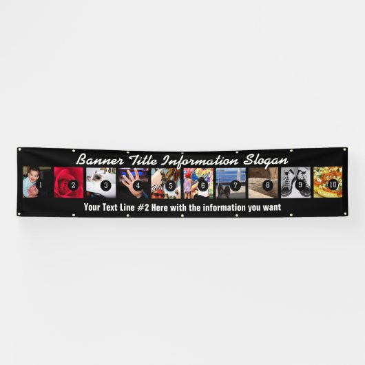Ontwerp uw eigen banner tien Afbeeldingen met eenv (Horizontaal)