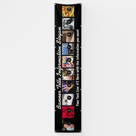 Ontwerp uw eigen banner tien Afbeeldingen met eenv (Verticaal)