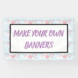 Ontwerp uw eigen banners voor BABY SHOWER ETC