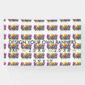 Ontwerp uw eigen banners voor bedrijven, partijen, (Horizontaal)
