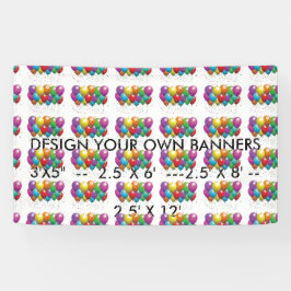 Ontwerp uw eigen banners voor bedrijven, partijen,