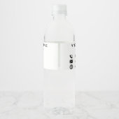 Ontwerp uw eigen bedrijf Bottle Labels Sjabloon Waterfles Etiket (Achterkant)