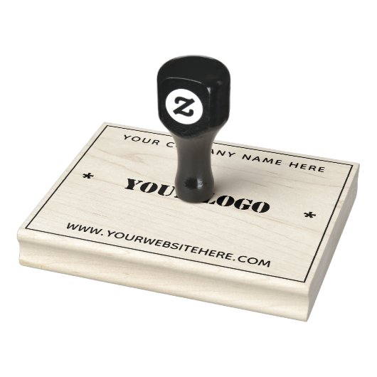 Ontwerp uw eigen bedrijf Logo Rubber Stamp Sjabloo Rubberstempel (Stempel)