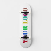 Ontwerp uw eigen bedrijf Logo Skateboard Sjabloon (Voorkant)