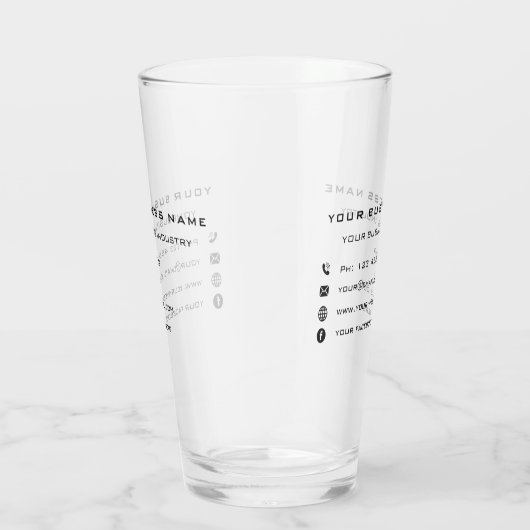 Ontwerp uw eigen bedrijf promotionele glas voorbee (Rechts)