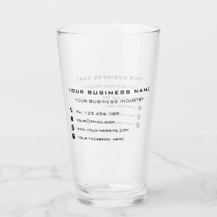 Ontwerp uw eigen bedrijf promotionele glas voorbee