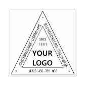Ontwerp uw eigen bedrijf Rubber Stamp Sjabloon Rubberstempel (Afrduk)