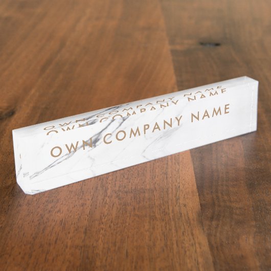 Ontwerp uw eigen bedrijfsnaam naambordje (Zijkant)