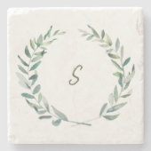 Ontwerp uw eigen bijtende waterverf met een monogr stenen onderzetter (Voorkant)