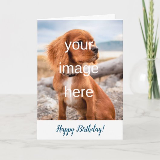 ONTWERP UW EIGEN BIRTHDAY-KAART KAART (Voorkant)