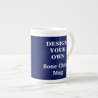Ontwerp uw eigen bot China-Mok - blauw