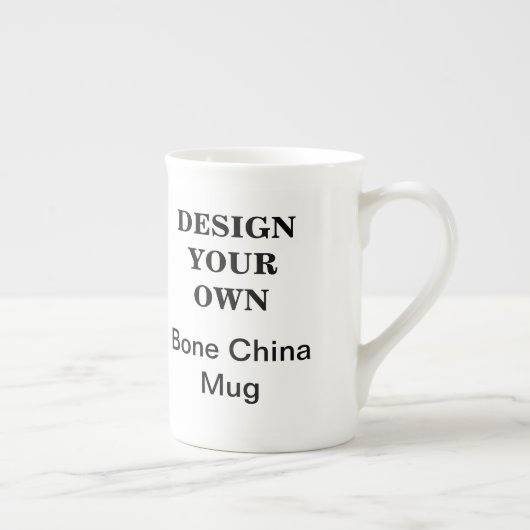 Ontwerp uw eigen bot China-Mok - wit Porselein Kop (Rechts)