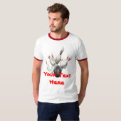 Ontwerp uw eigen Bowling-Shirt T-shirt (Voorkant volledig)