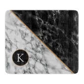 Ontwerp uw eigen brief Faux Marble snijplank (Voorkant)