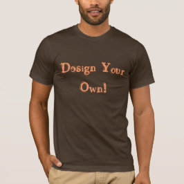 Ontwerp uw eigen bruin t-shirt