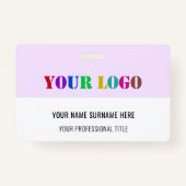 Ontwerp uw eigen Business Logo Naam Badge Sjabloon (Achterkant)