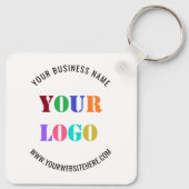 Ontwerp uw eigen business Logo Sleutelhanger Sjabl (Achterkant)