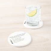 Ontwerp uw eigen business Onderzetter voorbeeld (Zijkant)