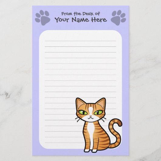Ontwerp uw eigen Cartoon Briefpapier (Voorkant)