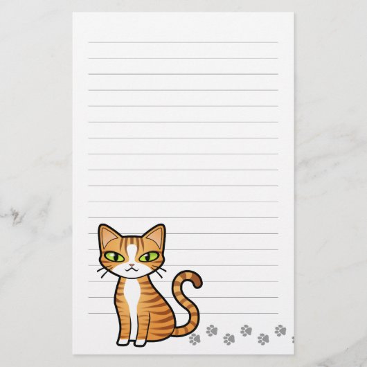 Ontwerp uw eigen Cartoon Briefpapier (Voorkant)