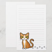 Ontwerp uw eigen Cartoon Briefpapier (Voorkant / Achterkant)