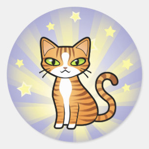 Ontwerp uw eigen Cartoon Ronde Sticker