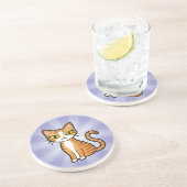 Ontwerp uw eigen Cartoon Zandsteen Onderzetter (Zijkant)