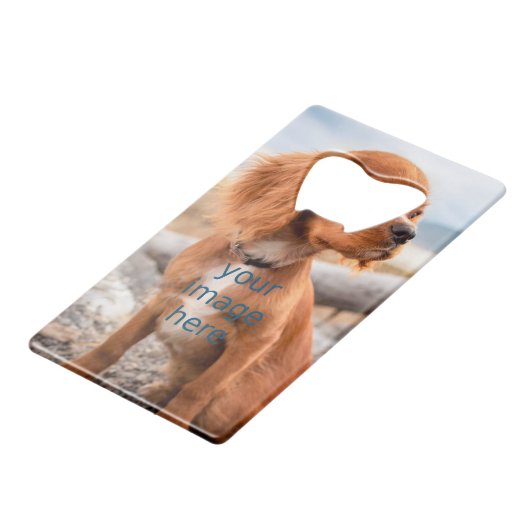 ONTWERP UW EIGEN CREDITKAART FLESSENOPENER (Voorkant Gekanteld)