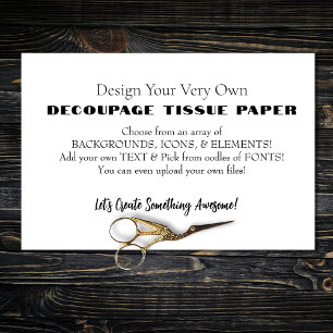 Ontwerp uw eigen document met een deklaag tissuepapier