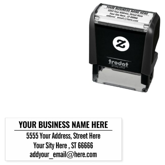 Ontwerp uw eigen e-mailadres stempel Sjabloon (In situ)