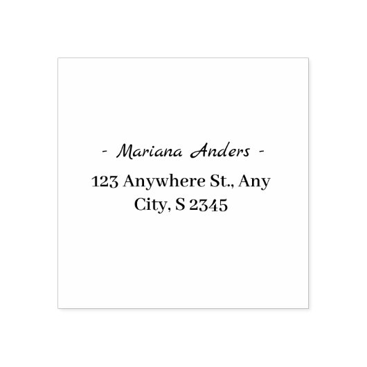 Ontwerp uw eigen eigentijdse ronde retouradres rubberstempel (Afrduk)