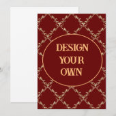 Ontwerp uw eigen elegante kaart (Voorkant / Achterkant)