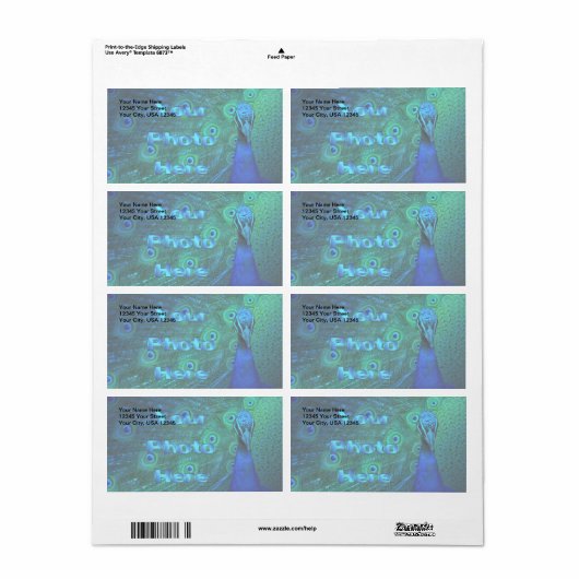 Ontwerp uw eigen etiket (Full Sheet)