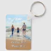 Ontwerp uw eigen familie Foto Sleutelhanger aangep (Achterkant)
