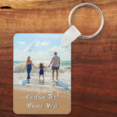 Ontwerp uw eigen familie Foto Sleutelhanger aangep (Achterkant)
