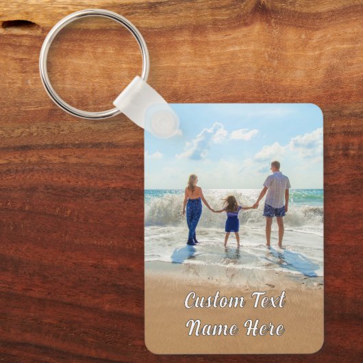 Ontwerp uw eigen familie Foto Sleutelhanger aangep (Voorkant)