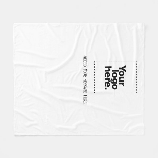 Ontwerp uw eigen fleece deken (Voorkant (Horizontaal))