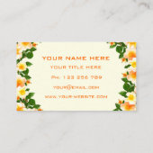 Ontwerp uw eigen Floral Business Card Template Visitekaartje (Achterkant)