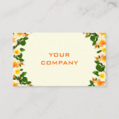 Ontwerp uw eigen Floral Business Card Template Visitekaartje (Voorkant)