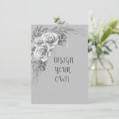 Ontwerp uw eigen Floral Uitnodiging (Staand voorkant)