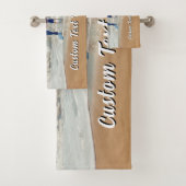 Ontwerp uw eigen foto badhanddoek set aangepaste t bad handdoek (Insitu)