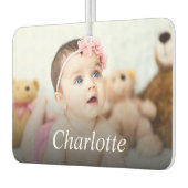 Ontwerp uw eigen foto en naam op maat luchtverfrisser (Links)