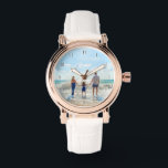 Ontwerp uw eigen foto gepersonaliseerde horloge ca<br><div class="desc">Custom Photo Watch - Unique Your Own Design Personalized Family / Friends or Personal Watches Gift - Voeg uw foto / of tekst / meer - Formaat wijzigen en verplaatsen of verwijderen en toevoegen elementen / afbeelding met aanpassingstool! Veel succes - wees gelukkig :)</div>