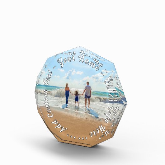 Ontwerp uw eigen fotoblok met aangepaste tekstnaam (Rechts)